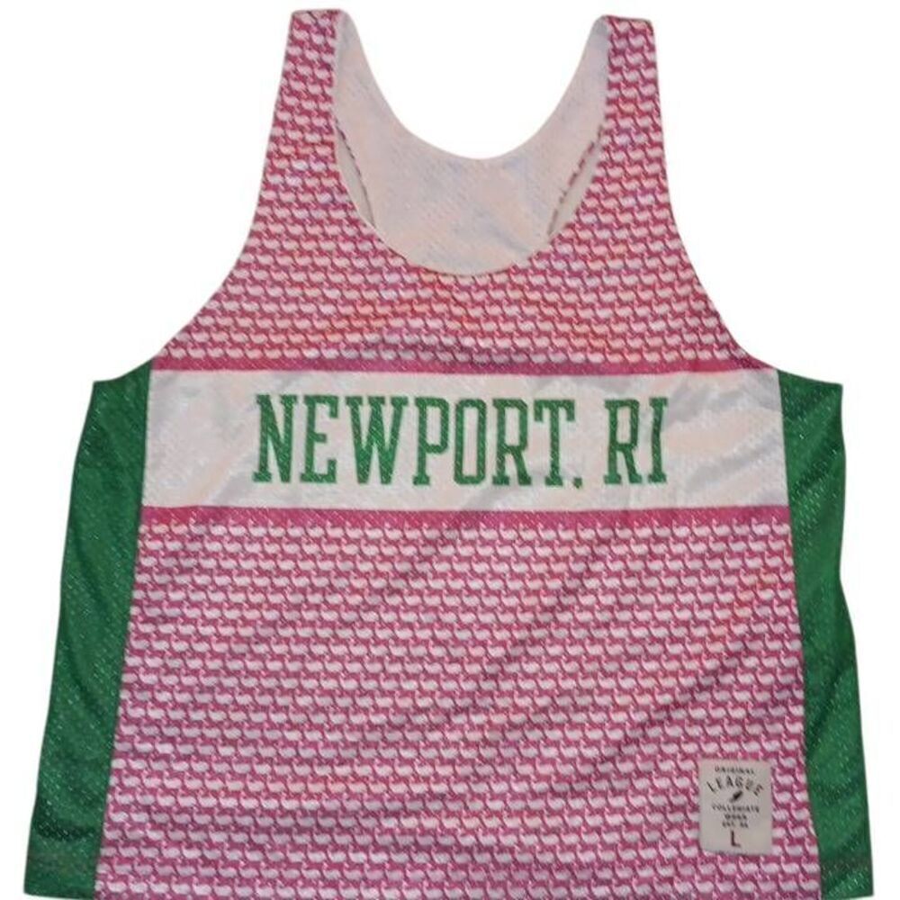 Newport RI, Original League, Collegiate Wear, Athletic Wear, Runners Top. Size L